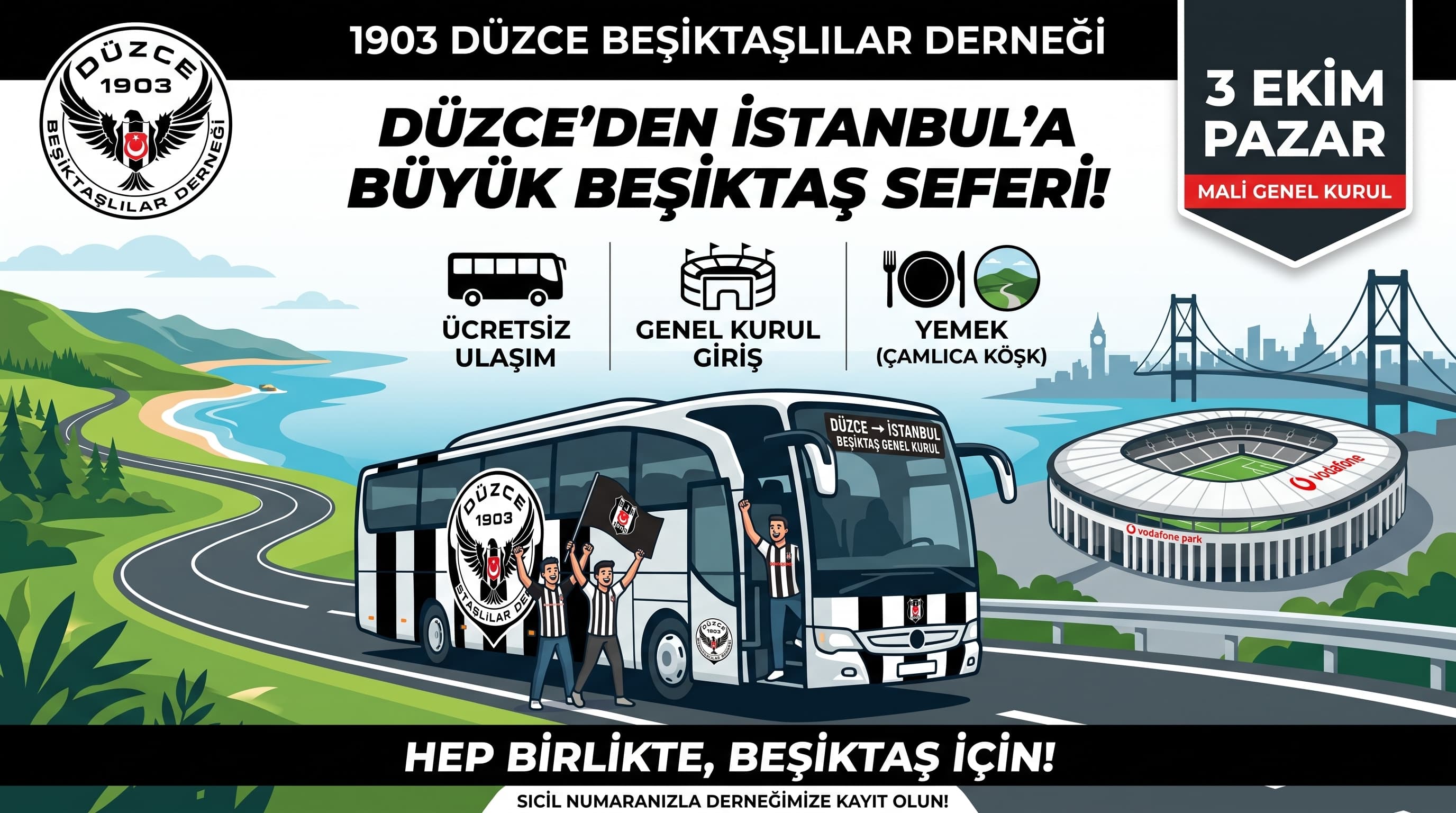 KONGRE ÜYELERİMİZİ BİRLİKTE GENEL KURULA GİTMEYE DAVET EDİYORUZ!